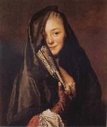 Alexander Roslin Woman with a Veil:Marie Suzanne Roslin oil painting artist